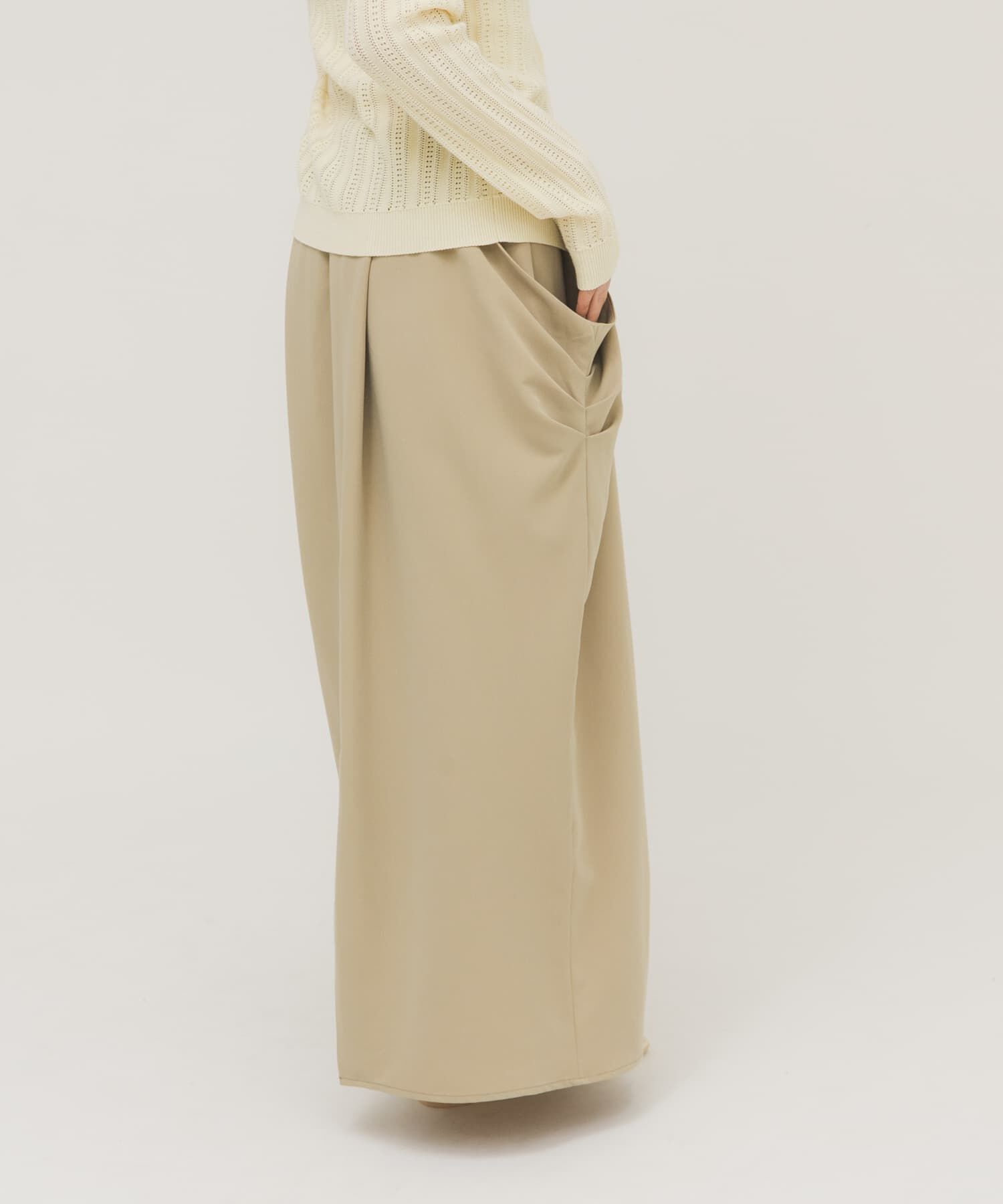  「ドレープタックスカート」|スカート|