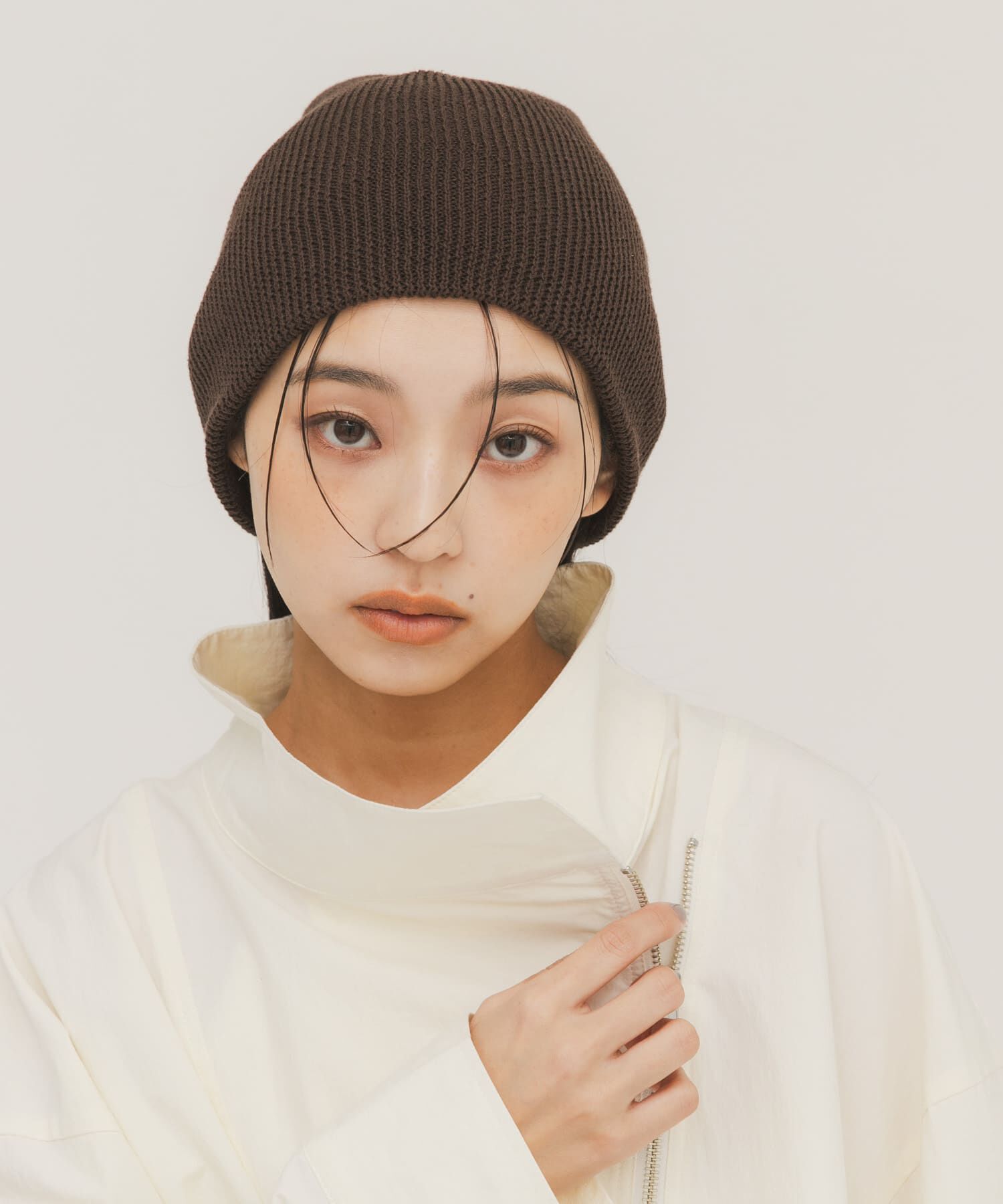  「リブニットビーニー」|ニット帽|