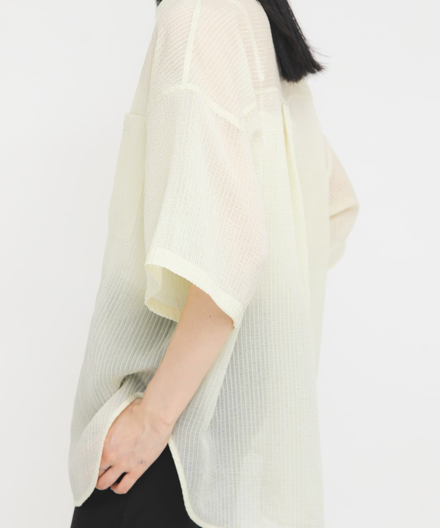  「シアーストライプBIGシャツ」|シャツ・ブラウス|