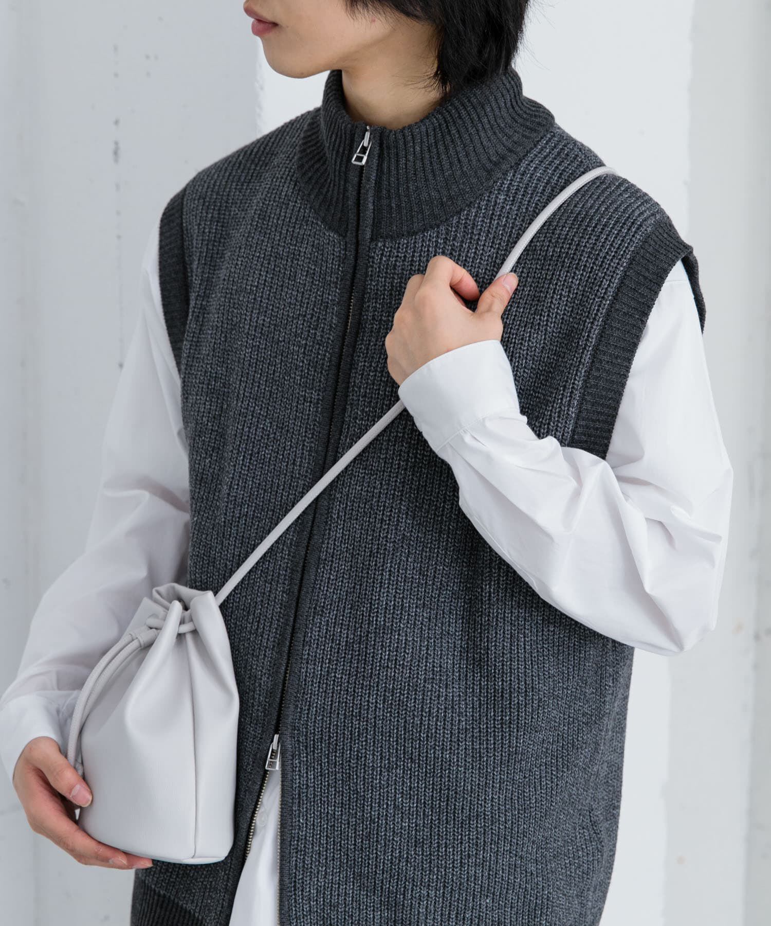 SENSE OF PLACE by URBAN RESEARCH「フェイクレザー2WAYキンチャクバッグ」|ショルダー・メッセンジャー|