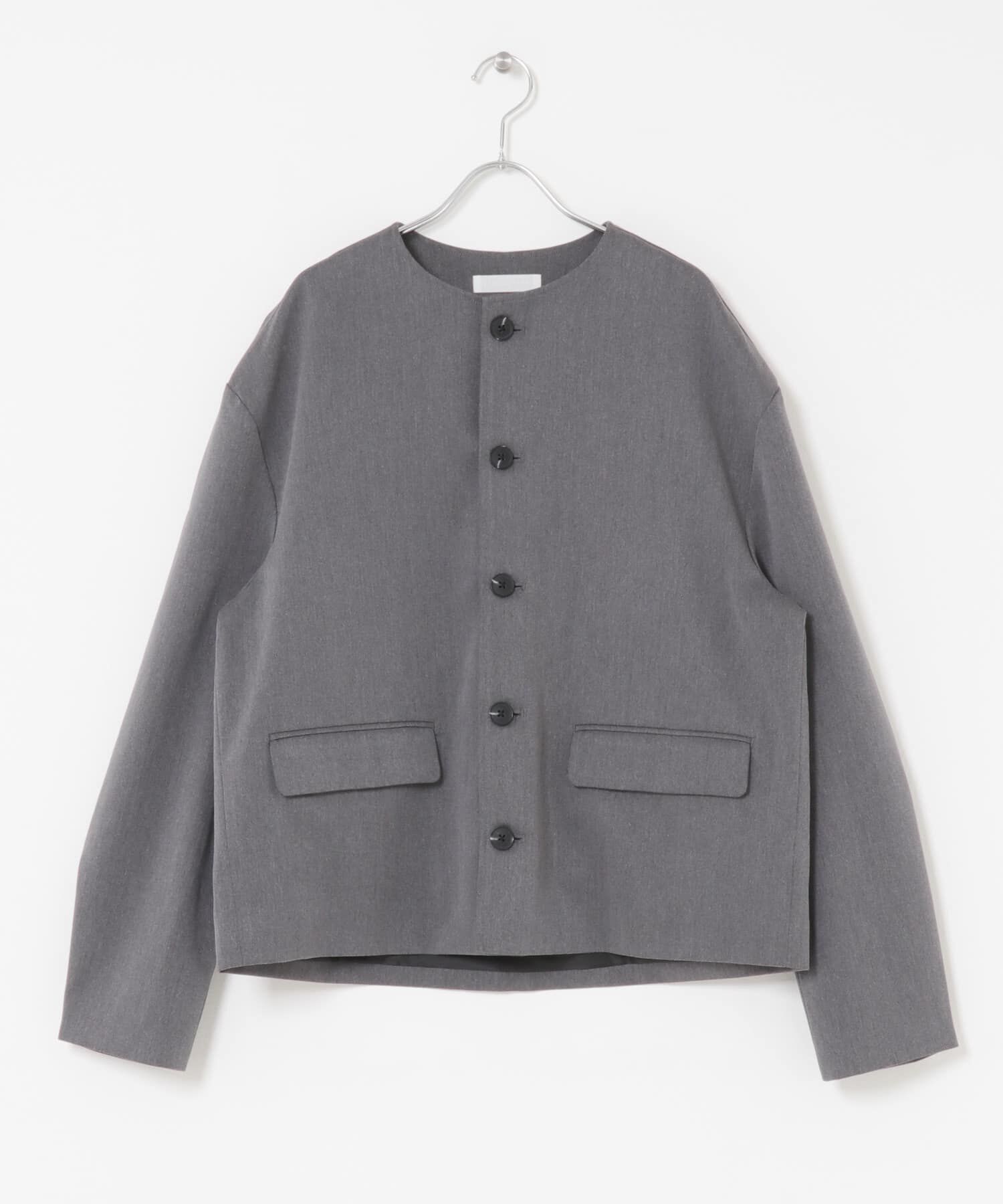 SENSE OF PLACE by URBAN RESEARCH「コンフォートクルーネックジャケット」|ノーカラーコート|