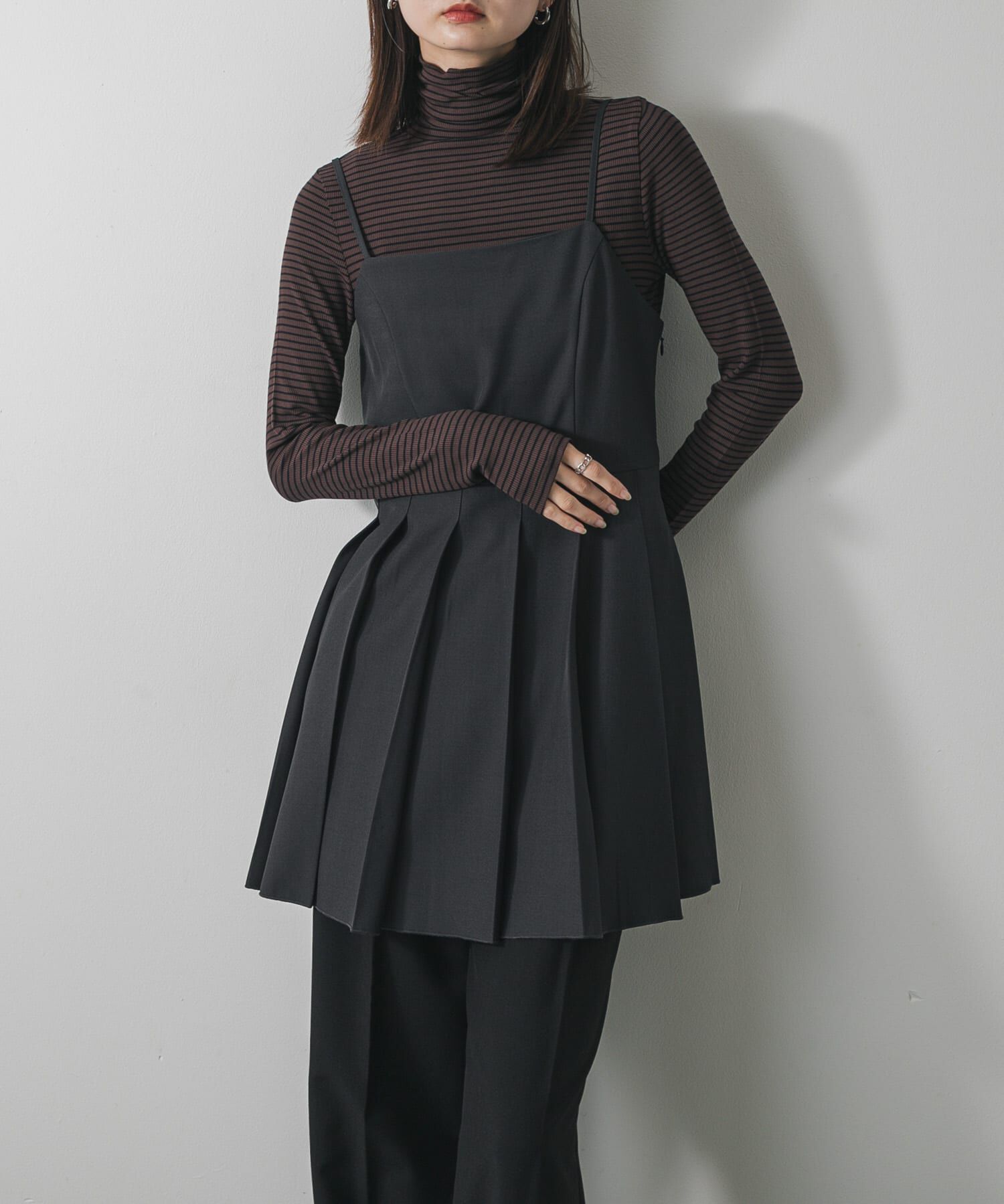 SENSE OF PLACE by URBAN RESEARCH「『毛玉防止』メローハイネックトップ」|Tシャツ・カットソー|ブラウン系その他