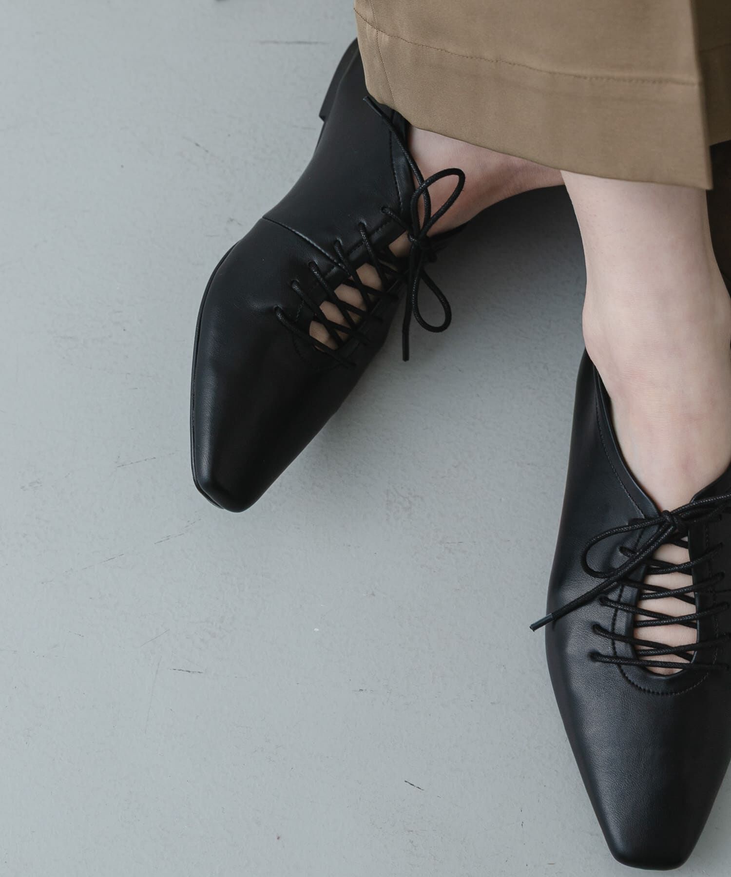 SENSE OF PLACE by URBAN RESEARCH「『抗菌』ギャザーレースアップシューズ」|その他|