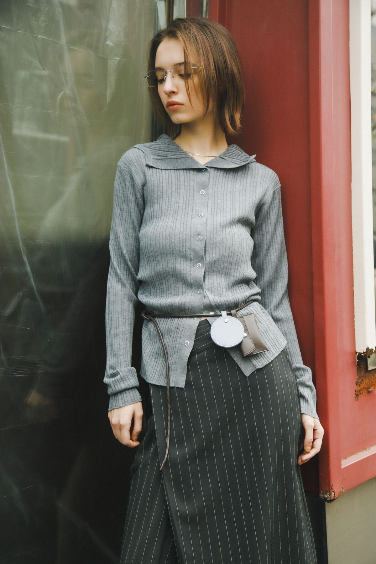 SENSE OF PLACE by URBAN RESEARCH「『洗濯可』マルチリブニットフーディー」|ニット・セーター|