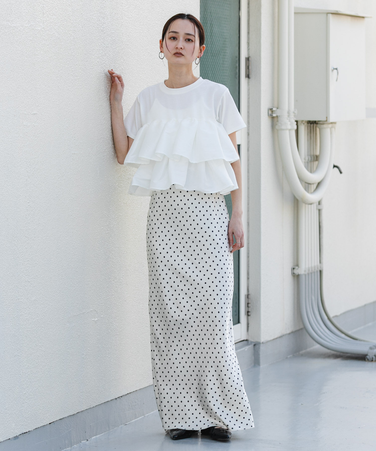 SENSE OF PLACE by URBAN RESEARCH「サテンアイラインスカート」|スカート|