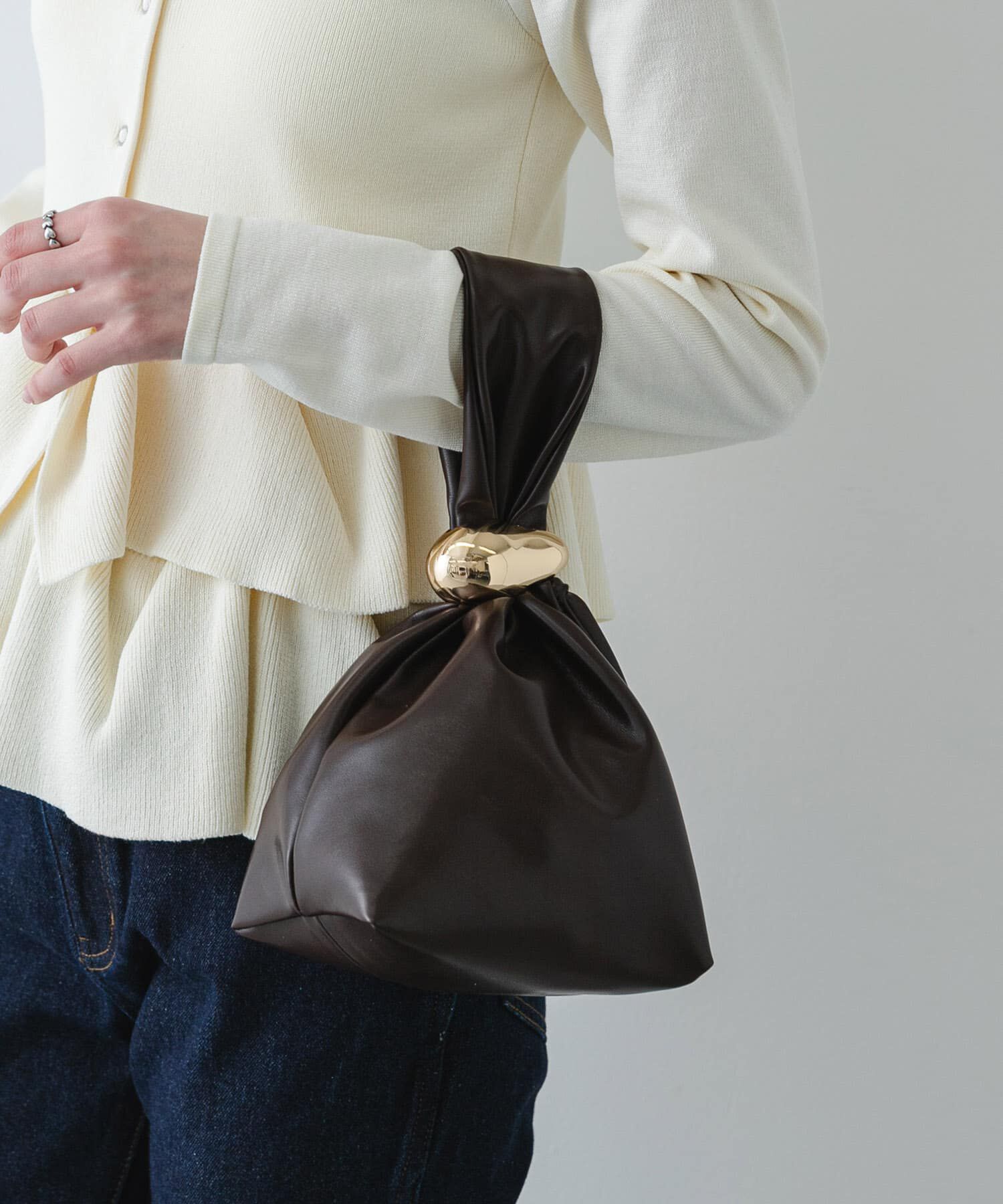 SENSE OF PLACE by URBAN RESEARCH「メタルツキキンチャクバッグ」|ハンドバッグ|