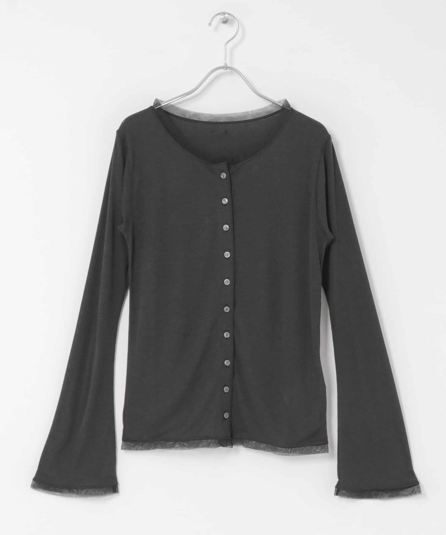 SENSE OF PLACE by URBAN RESEARCH「チュールシアーレイヤードカットカーディガン」|カーディガン|