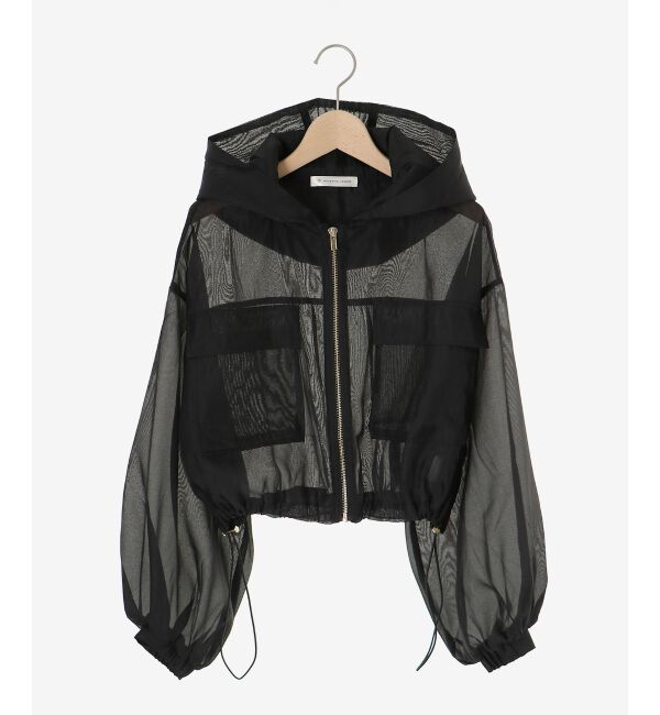  「シアーフードブルゾン」|シャツ・ブラウス|