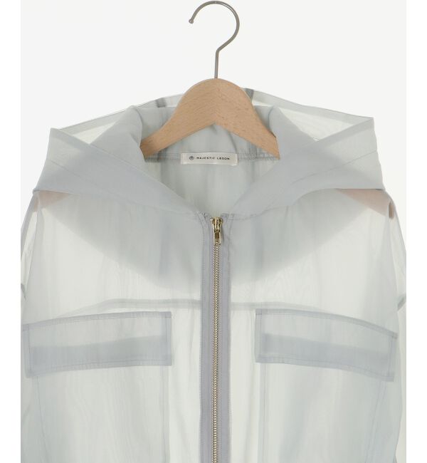  「シアーフードブルゾン」|シャツ・ブラウス|