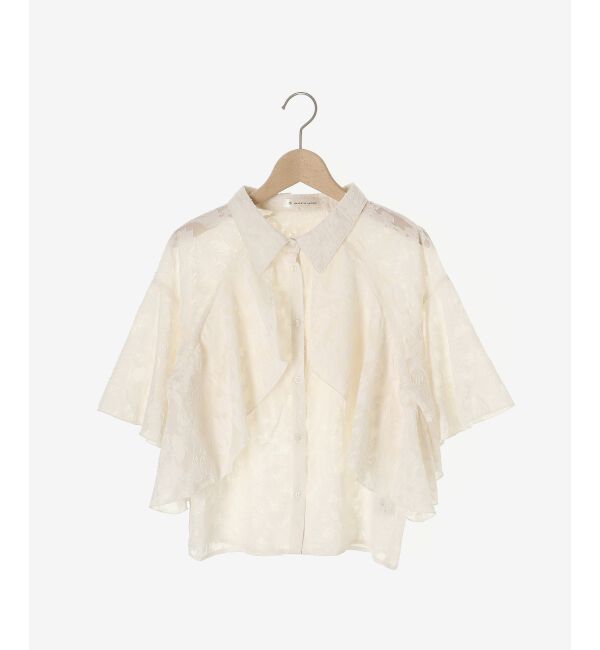  「シアーケープブラウス」|シャツ・ブラウス|