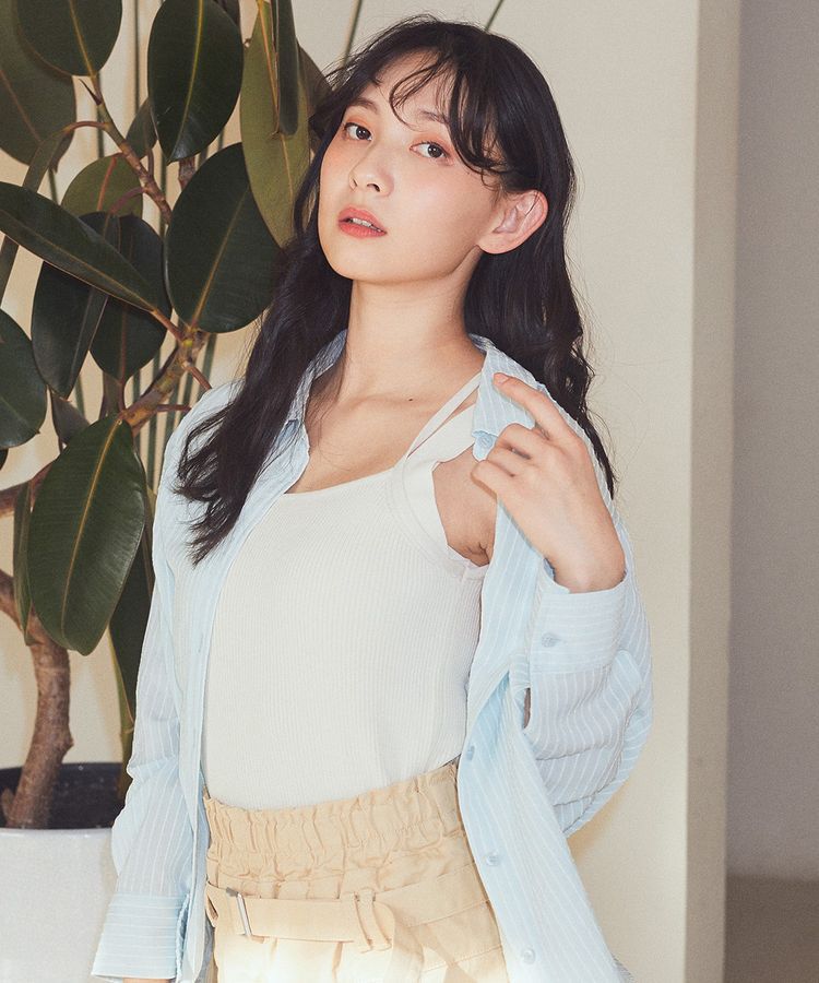 earth music&ecology「レイヤードニットタンクトップ」|キャミソール|