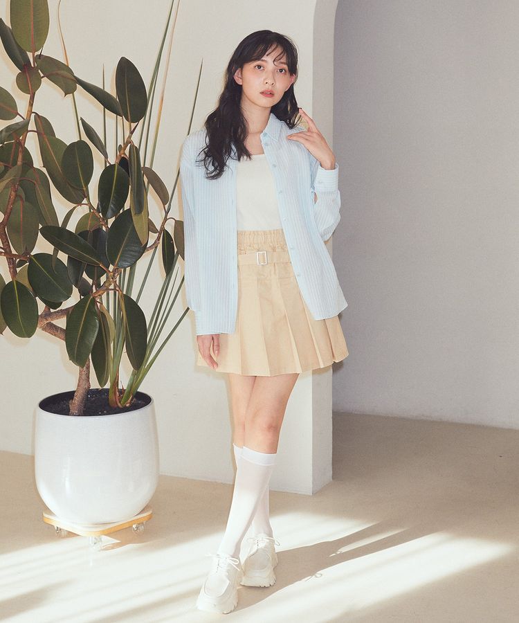 earth music&ecology「レイヤードニットタンクトップ」|キャミソール|