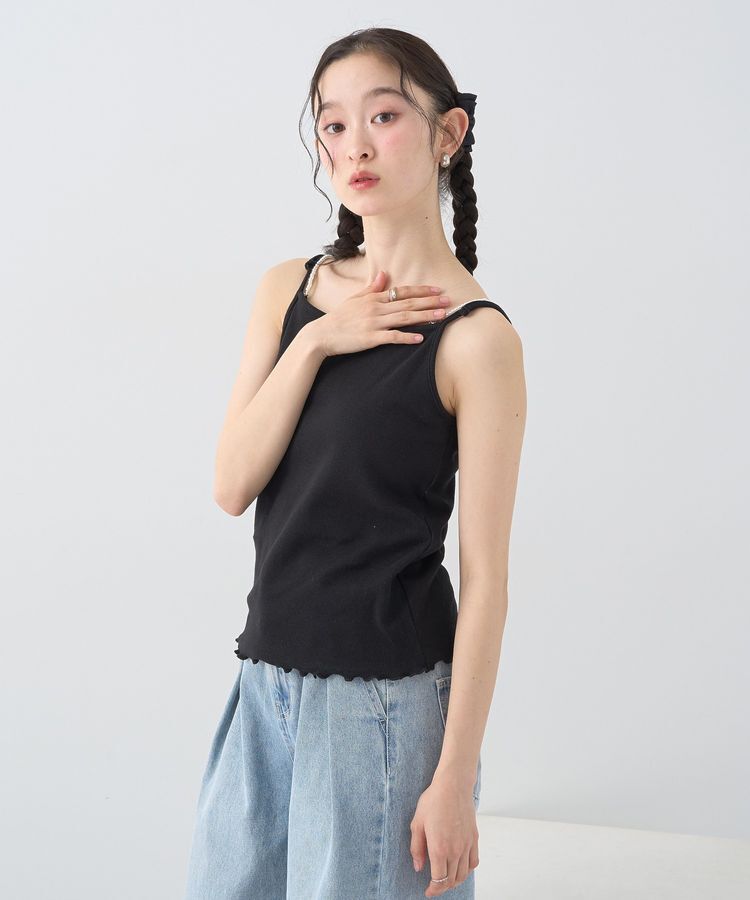 earth music&ecology「パールストラップキャミソール」|キャミソール|