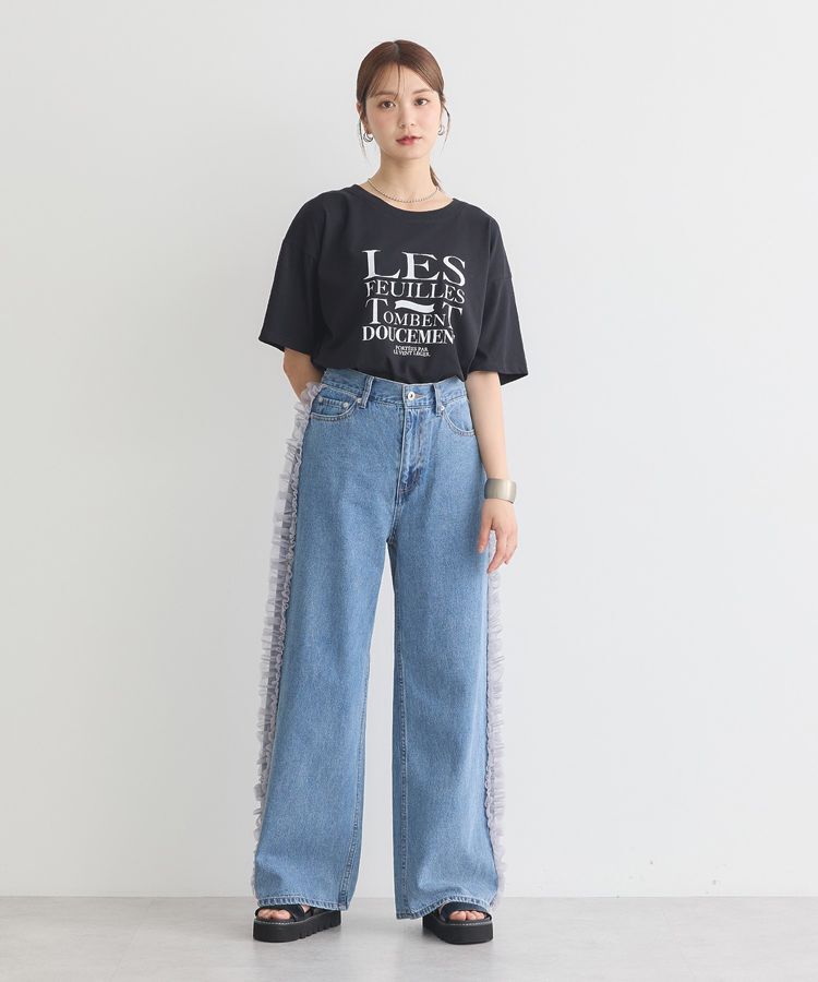 earth music&ecology「アソートプリントレギュラースリットTee」|Tシャツ・カットソー|