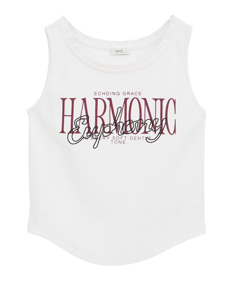 earth music&ecology「フリルロゴノースリーブプルオーバー」|インナー|