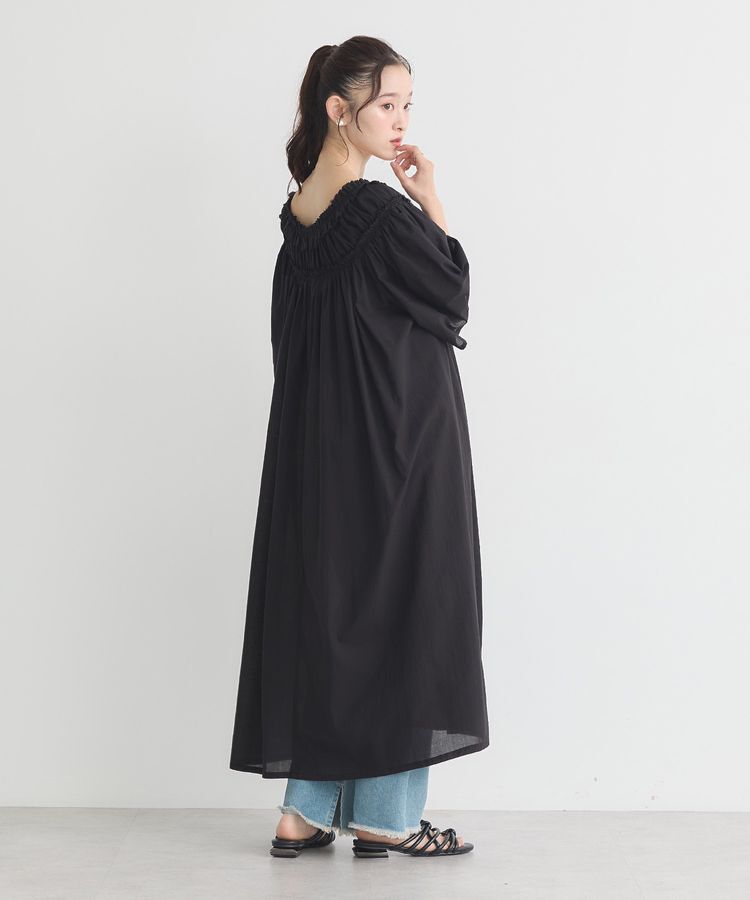earth music&ecology「ギャザーロングワンピース」|ワンピース|