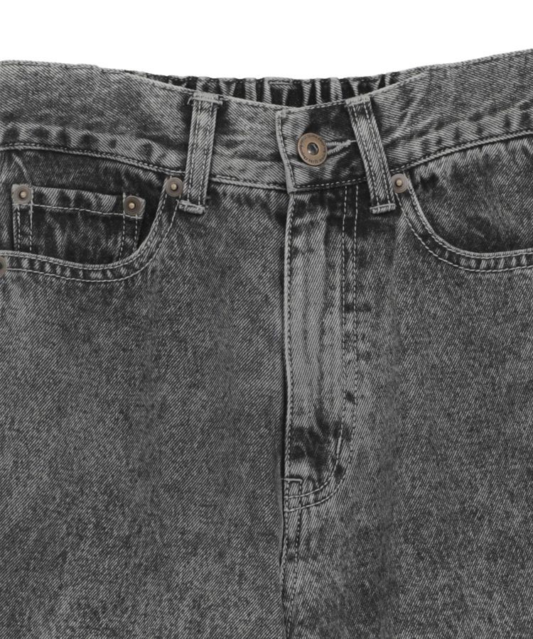 earth music&ecology「裾レースデニムパンツ」|デニム|