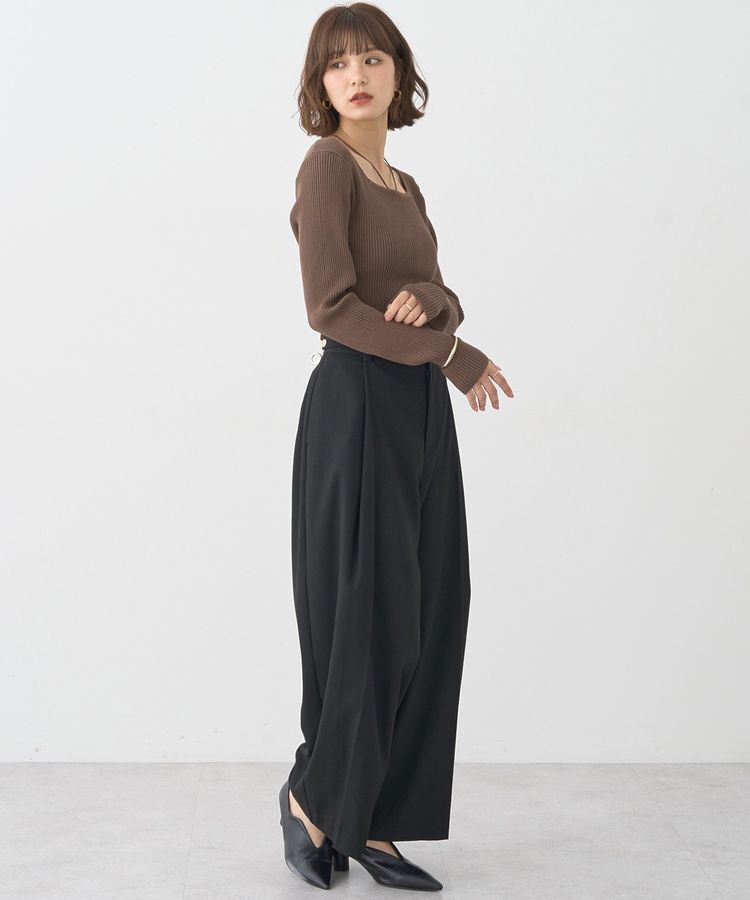 earth music&ecology「ウエストタブタックパンツ」|その他|