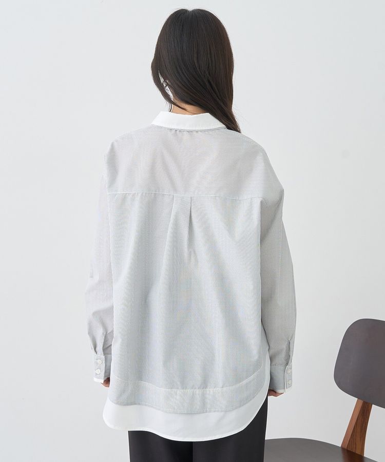 earth music&ecology「レイヤードストライプシャツ」|シャツ・ブラウス|