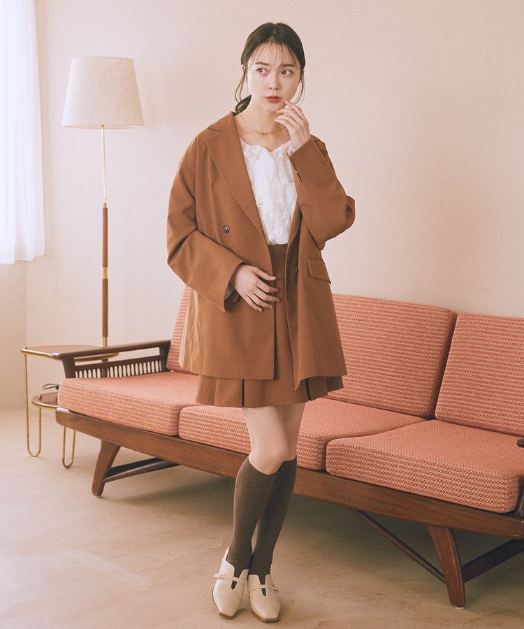 earth music&ecology「ビット付きミニスカート」|スカート|