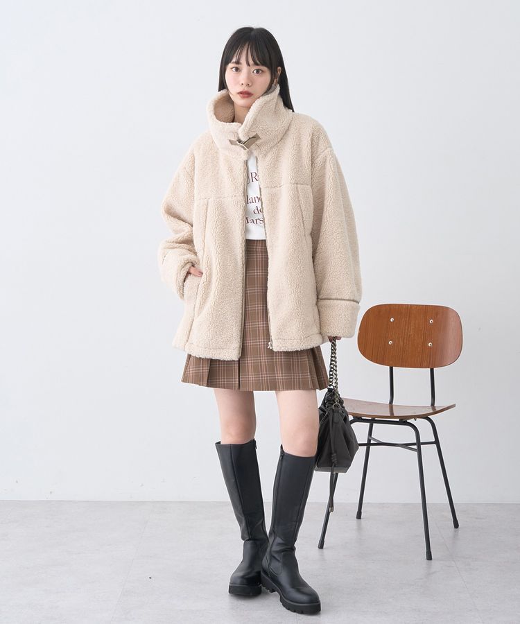 earth music&ecology「ビット付きミニスカート」|スカート|