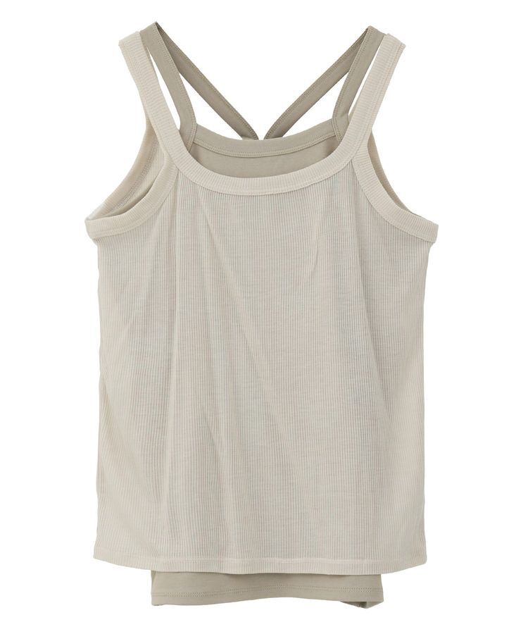 earth music&ecology「配色レイヤードタンクトップ」|キャミソール|