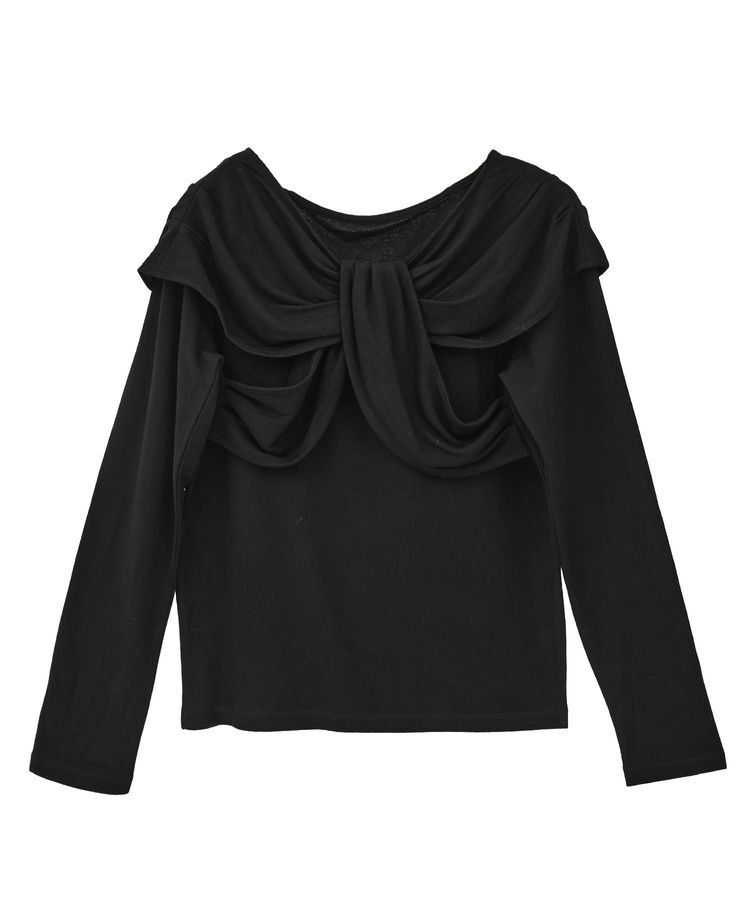 earth music&ecology「リボンライクドレーププルオーバー」|Tシャツ・カットソー|