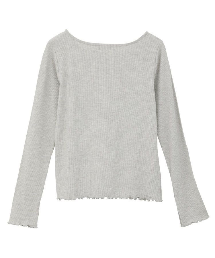 earth music&ecology「ラメテレコボートネックプルオーバー」|Tシャツ・カットソー|