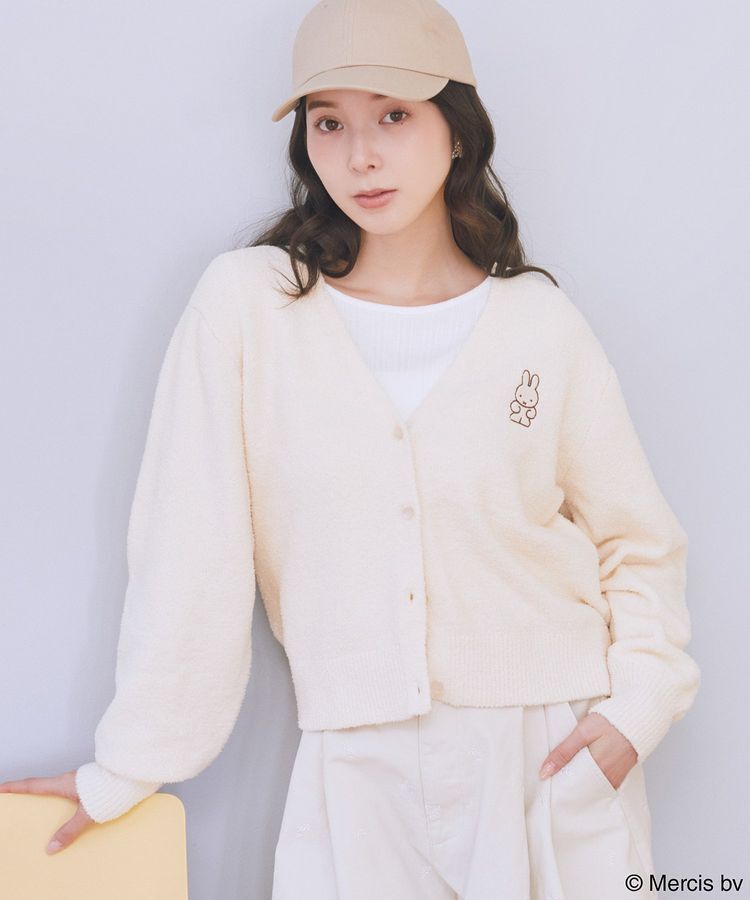 earth music&ecology「miffy/earth モコモコカーディガン」|カーディガン|