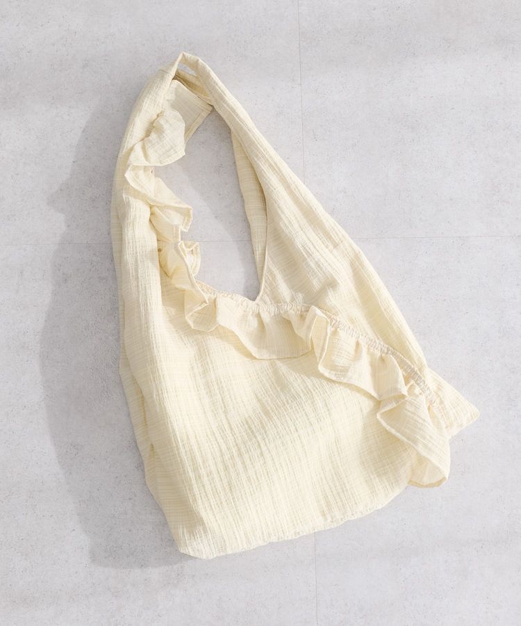 earth music&ecology「フリルトライアングルバッグ」|トートバッグ|Yellow