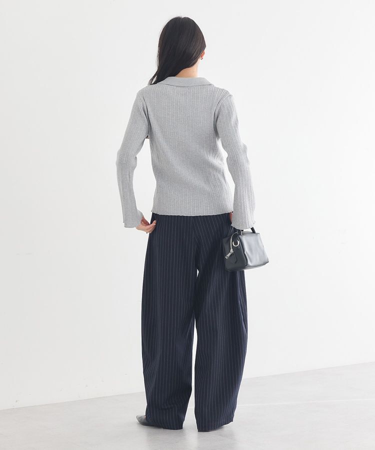 earth music&ecology「レギュラーカラーニットカーディガン」|カーディガン|