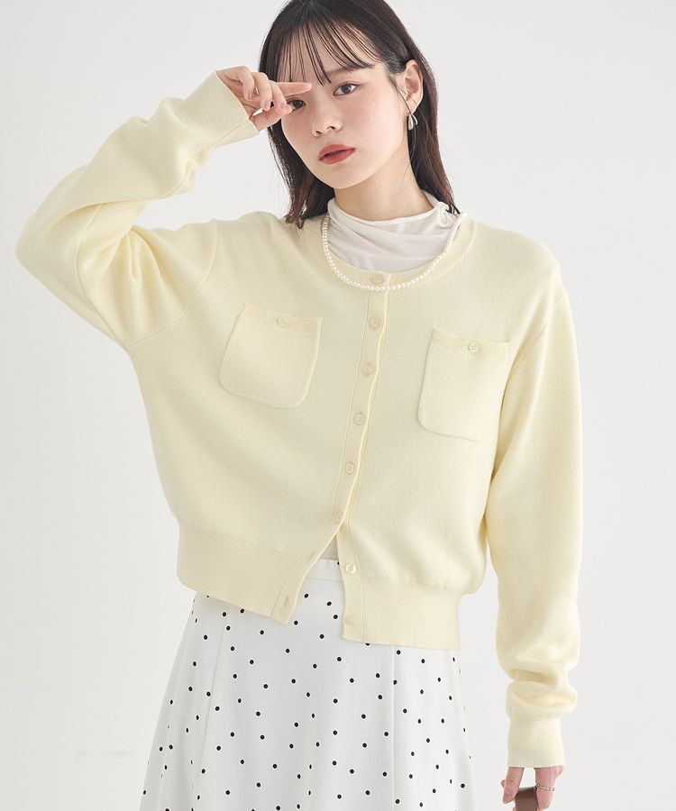 earth music&ecology「ダブルポケットカーディガン」|カーディガン|Yellow