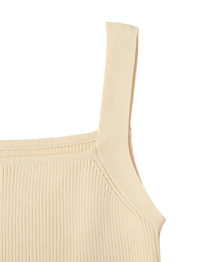 earth music&ecology「リブニットタンクトップ」|インナー|