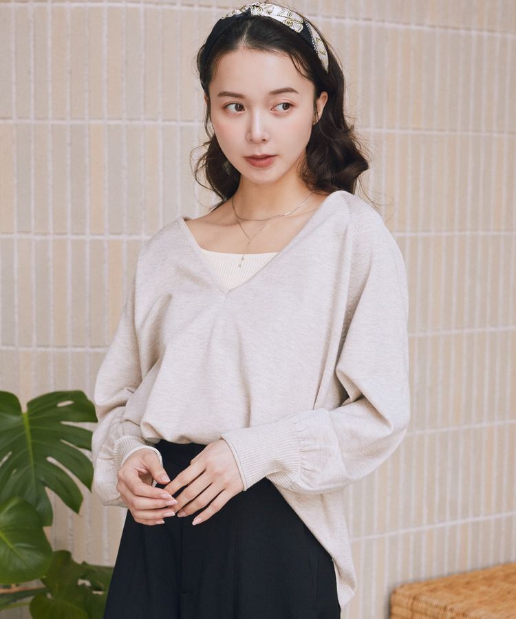 earth music&ecology「リブニットタンクトップ」|インナー|