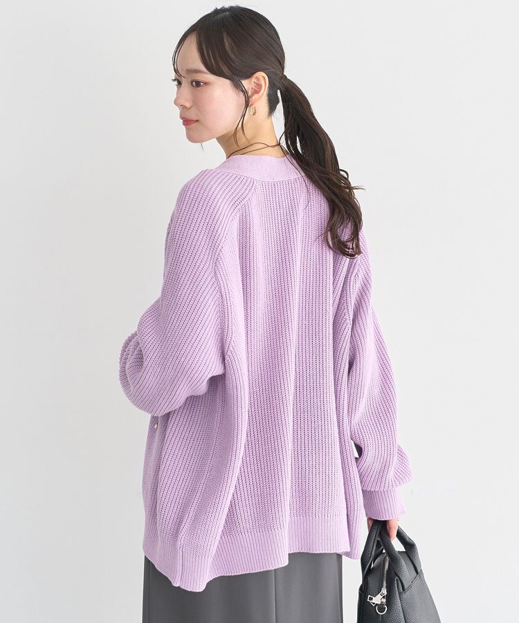 earth music&ecology「アゼトッパーカーディガン」|カーディガン|