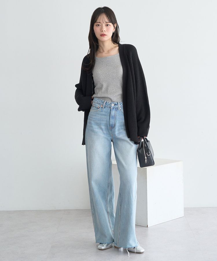 earth music&ecology「アゼトッパーカーディガン」|カーディガン|