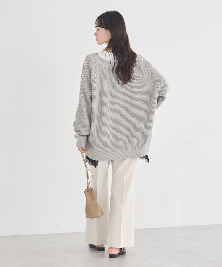 earth music&ecology「アゼトッパーカーディガン」|カーディガン|