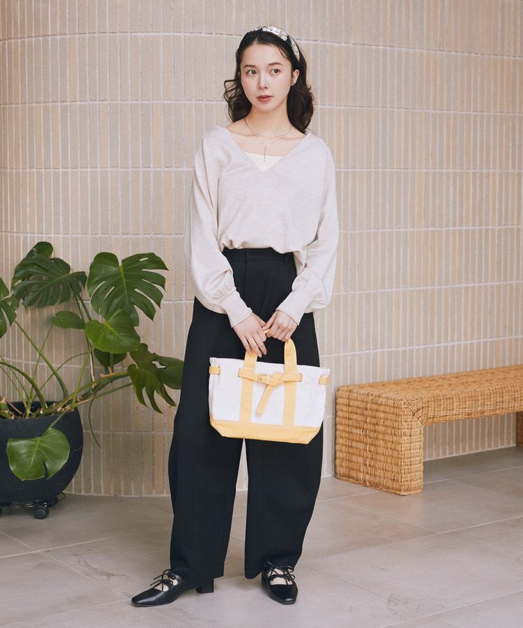 earth music&ecology「ベルトキャンバストートバッグ M」|トートバッグ|