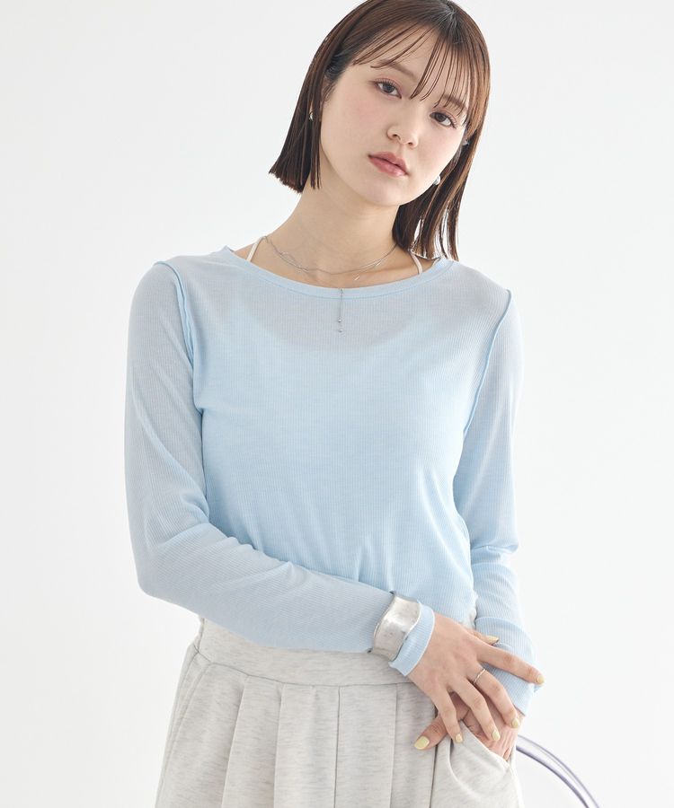 earth music&ecology「微シアーメロープルオーバー」|Tシャツ・カットソー|