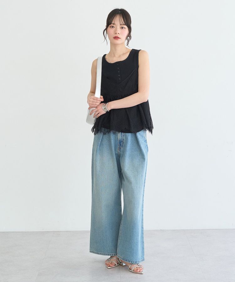 earth music&ecology「ピコミシンヘンリーネックタンクトップ」|インナー|