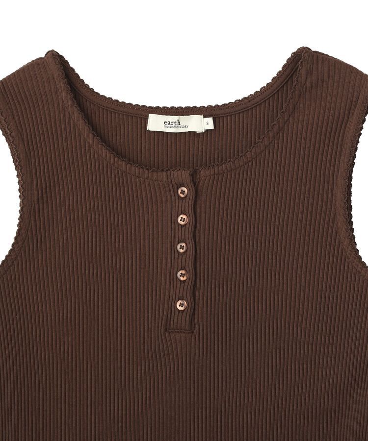 earth music&ecology「ピコミシンヘンリーネックタンクトップ」|インナー|