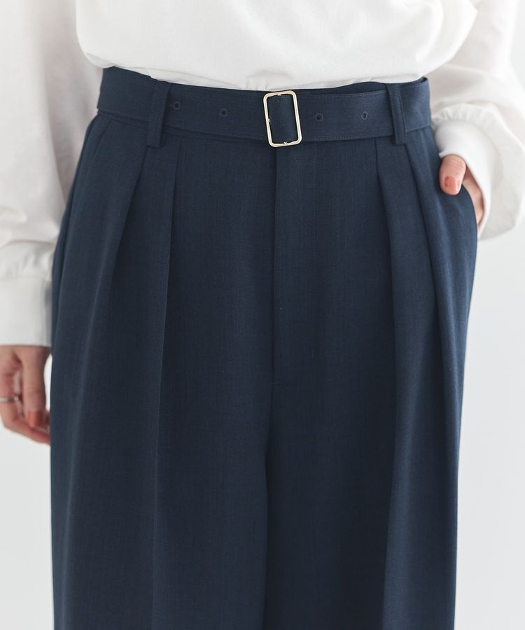 earth music&ecology「アソートツータックベルトパンツ」|その他|