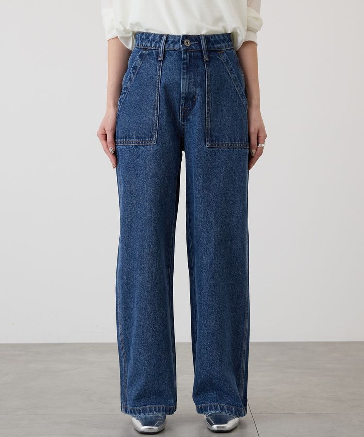 AMERICAN HOLIC「ベイカーデニムパンツ」|デニム|