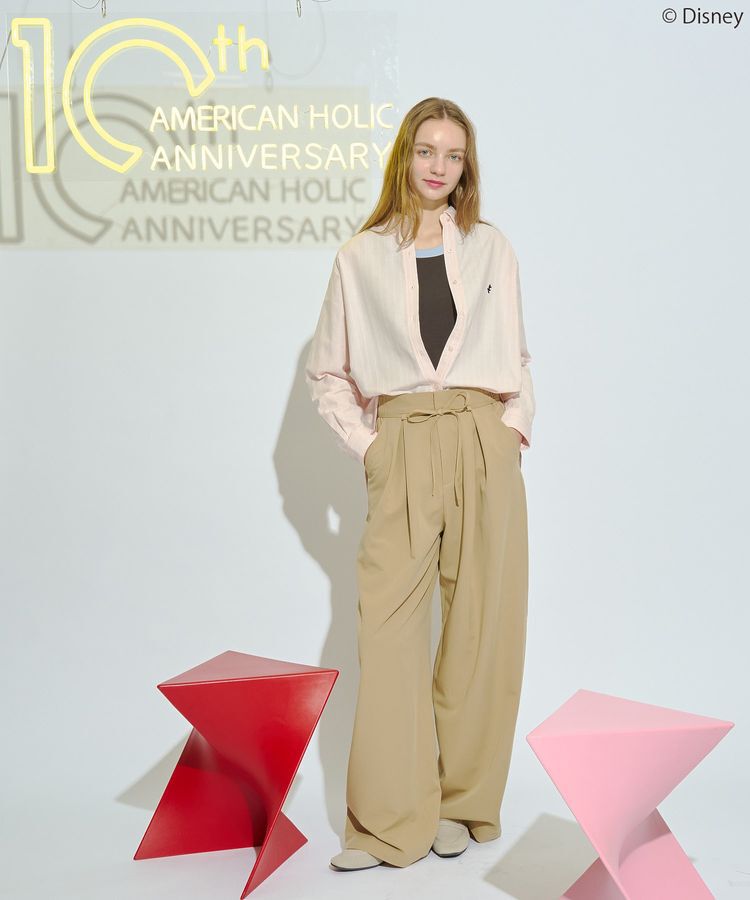 AMERICAN HOLIC「【Mickey&Friends】ボタンダウンシャツ」|シャツ・ブラウス|