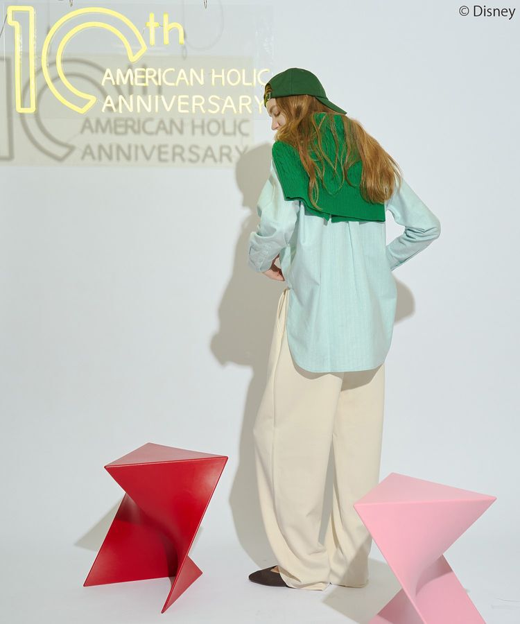 AMERICAN HOLIC「【Mickey&Friends】ボタンダウンシャツ」|シャツ・ブラウス|