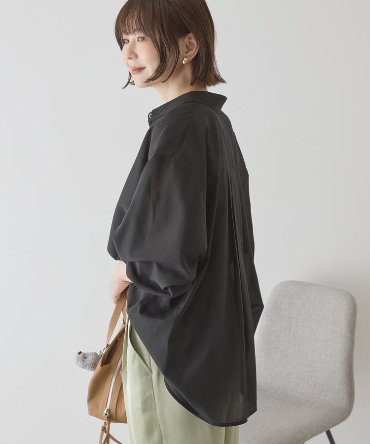 AMERICAN HOLIC「【イージーケア・UVカット】シアーラウンドシャツ」|シャツ・ブラウス|