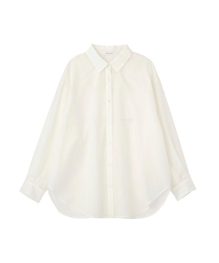 AMERICAN HOLIC「【イージーケア・UVカット】シアーラウンドシャツ」|シャツ・ブラウス|