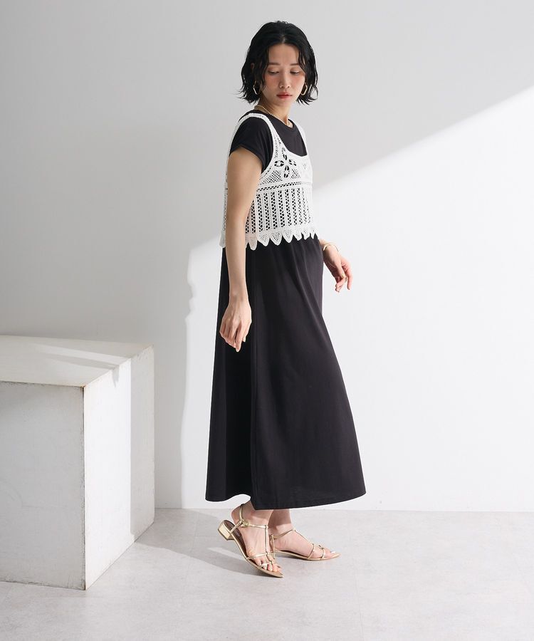 Green Parks「SET2点クロシェベスト＋ワンピース」|ワンピース|