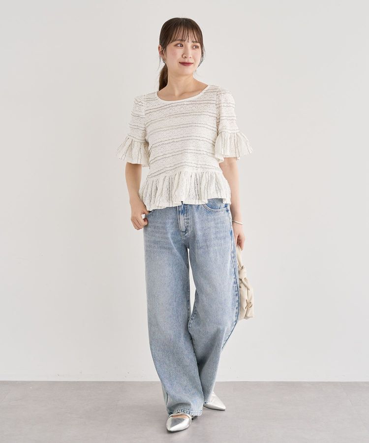 Green Parks「・SUGAR SPOON レースフリルプルオーバー」|Tシャツ・カットソー|