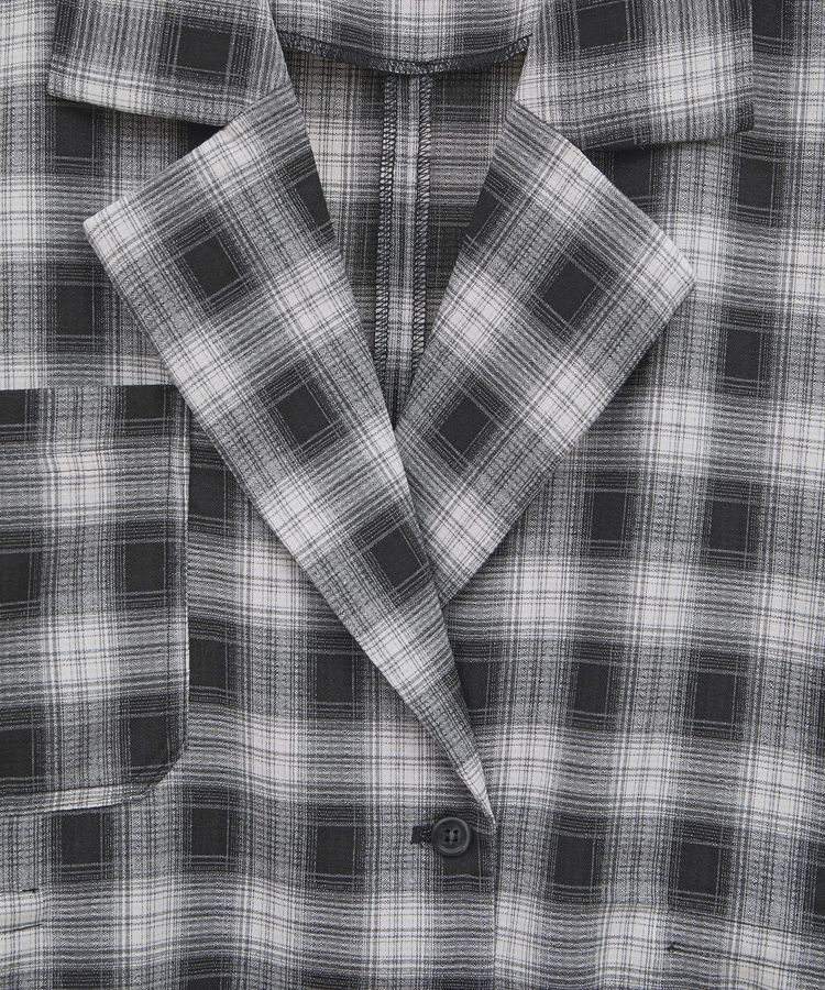 armonia「チェック5分袖ジャケット」|テーラードジャケット|